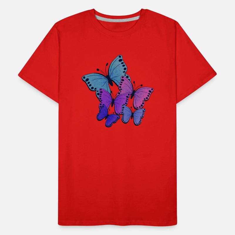 Schmetterlinge Männer Premium Bio T-Shirt