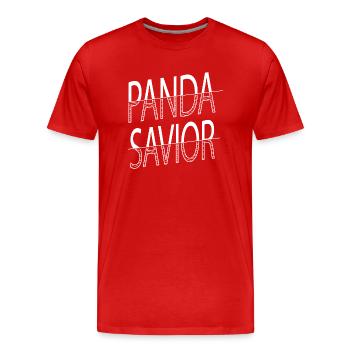 animals animal lover joke animal cruelty vegan - Men's Premium Organic T-Shirt - red - Front - Damien (186cm)