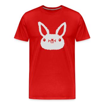Dear kawaii Face - Men's Premium Organic T-Shirt - red - Front - Damien (186cm)