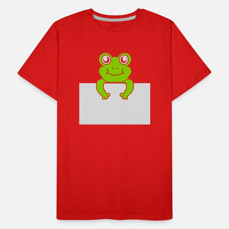 Texte présent Comic Frog T-shirt bio Premium Homme