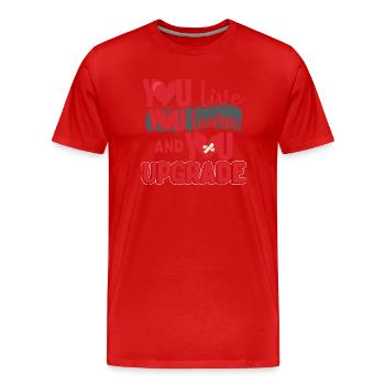 Women Divorce Breakup Relationship - Men's Premium Organic T-Shirt - red - Front - Damien (186cm)