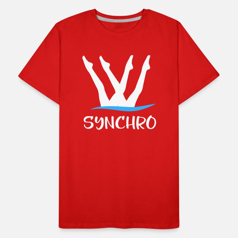 Synchronized swimming Men's Premium Organic T-Shirt