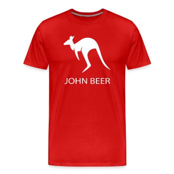 Bier Wein Whiskey Schnaps Alkohol - Männer Premium Bio T-Shirt - Rot - Vorne - Damien (186cm)