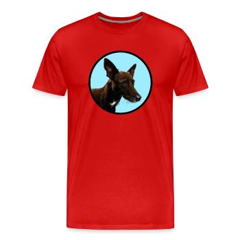 Mogli - Männer Premium Bio T-Shirt - Rot - Vorne - Damien (186cm)