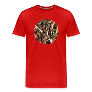 Waldameisen sind wichtige Waldbewohner - Männer Premium Bio T-Shirt - Rot - Vorne - Damien (186cm)