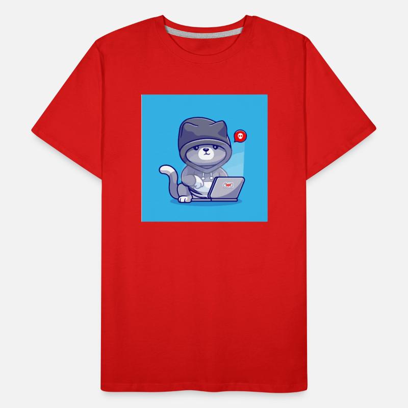 hacker design T-shirt bio Premium Homme