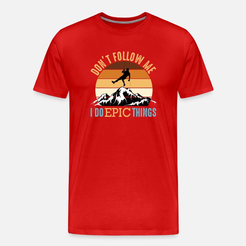 Klettern - Episch - Männer Premium Bio T-Shirt - undefined