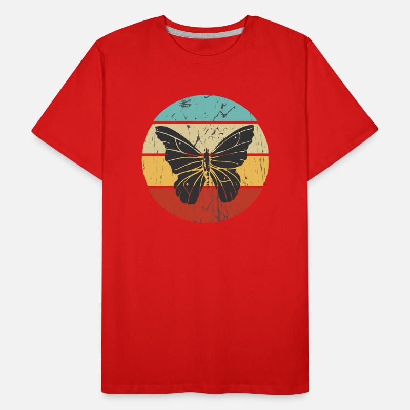 Conception de papillon Vinntage T-shirt bio Premium Homme