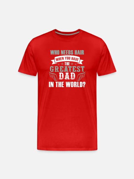 Greatest Dad - Men's Premium Organic T-Shirt - red
