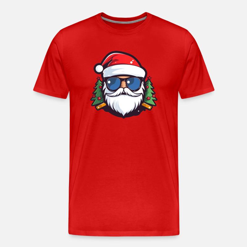 Weihnachtsmann - Männer Premium Bio T-Shirt - Rot