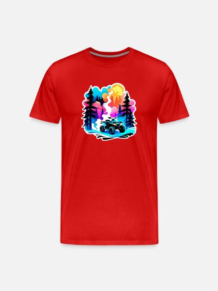 Quad & Off-Road - Men's Premium Organic T-Shirt - red