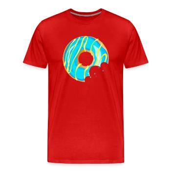 Donut Munquer Manager Boucher Patisserie 120323 Q - Männer Premium Bio T-Shirt - Rot - Vorne - Damien (186cm)