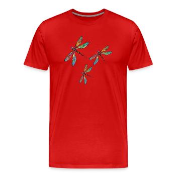 Important - T-shirt bio Premium Homme - rouge - Devant - Damien (186cm)