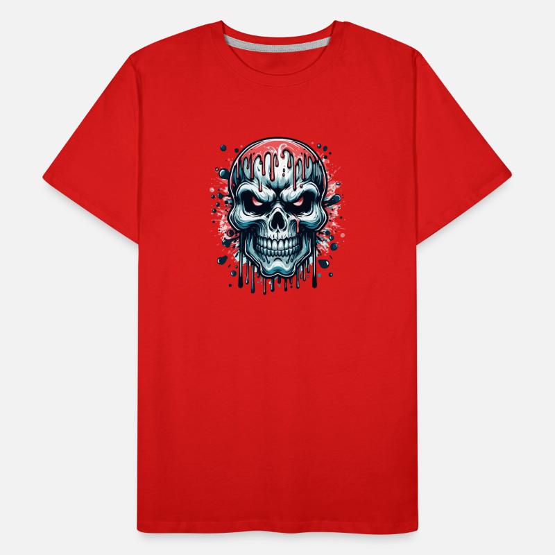 Blood Skull Men's Premium Organic T-Shirt