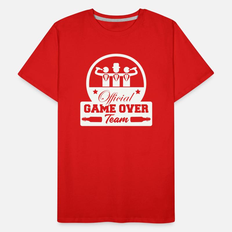 official game over team Männer Premium Bio T-Shirt