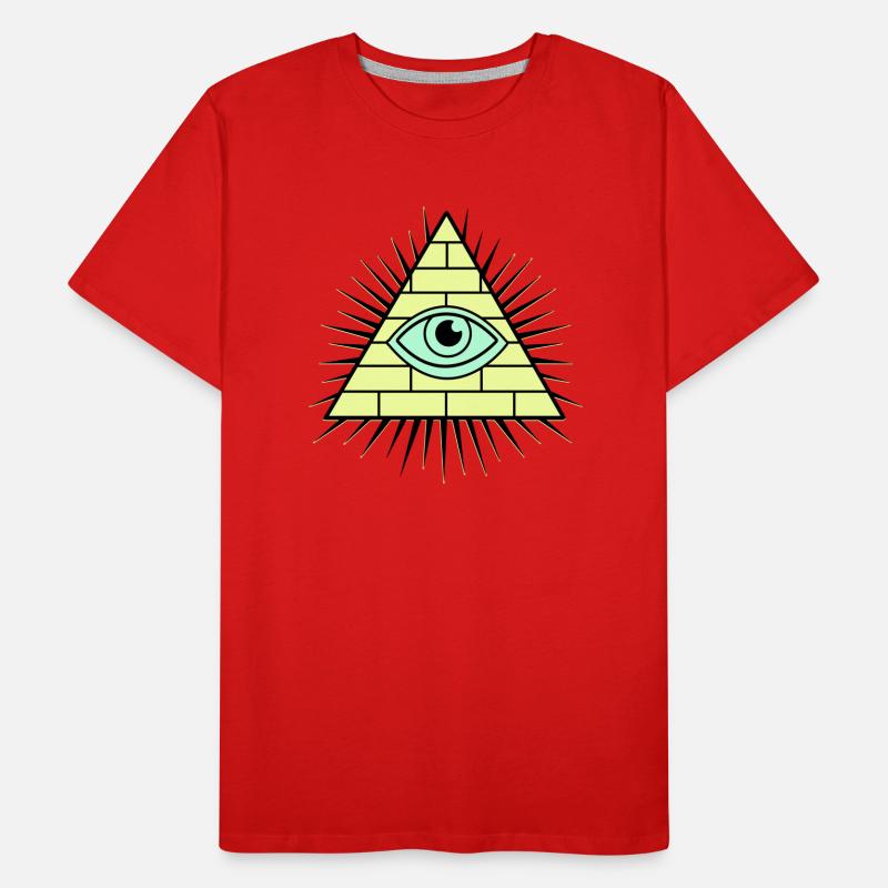 Illuminati Pyramid Men's Premium Organic T-Shirt