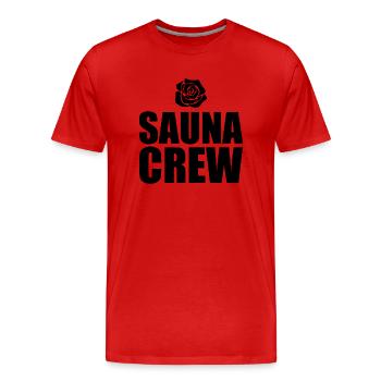 Sauna Wellness Spa - Männer Premium Bio T-Shirt - Rot - Vorne - Damien (186cm)