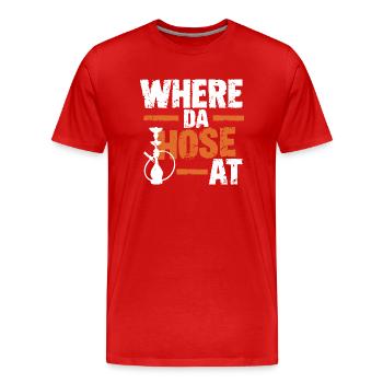 Shisha lifestyle for real fans - Men's Premium Organic T-Shirt - red - Front - Damien (186cm)