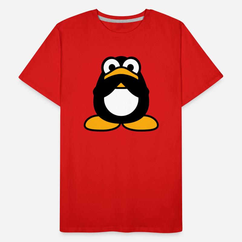 Pingouin Rien parlant Mains silencieuses Couvrant la bouche T-shirt bio Premium Homme