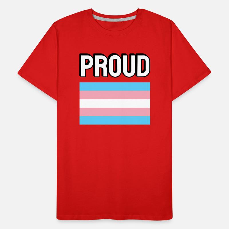 Trans Pride transpride Flag Proud Men's Premium Organic T-Shirt