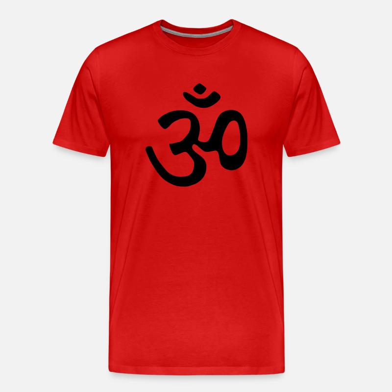 om_klein - Männer Premium Bio T-Shirt - Rot