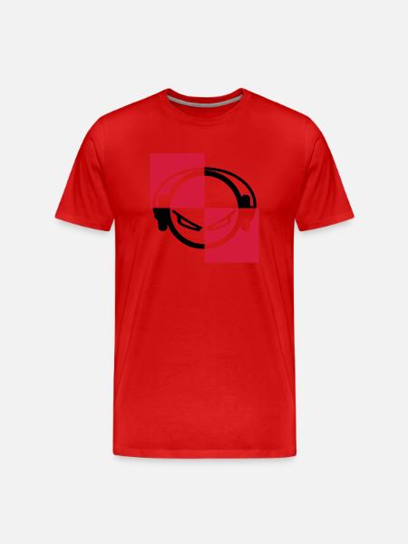 DJ - Men's Premium Organic T-Shirt - red