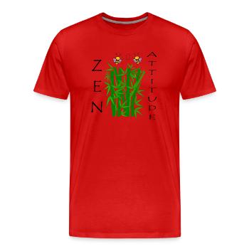 zen - T-shirt bio Premium Homme - rouge - Devant - Damien (186cm)
