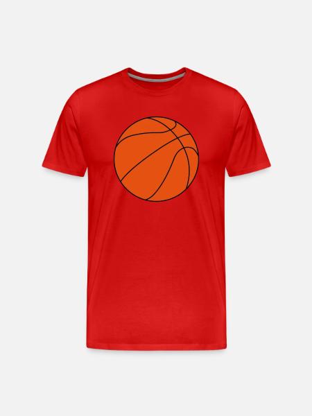 Basketball - Männer Premium Bio T-Shirt - Rot