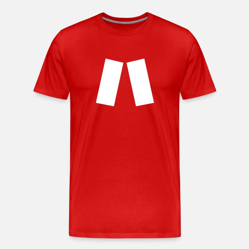 Beffchen - Männer Premium Bio T-Shirt - Rot