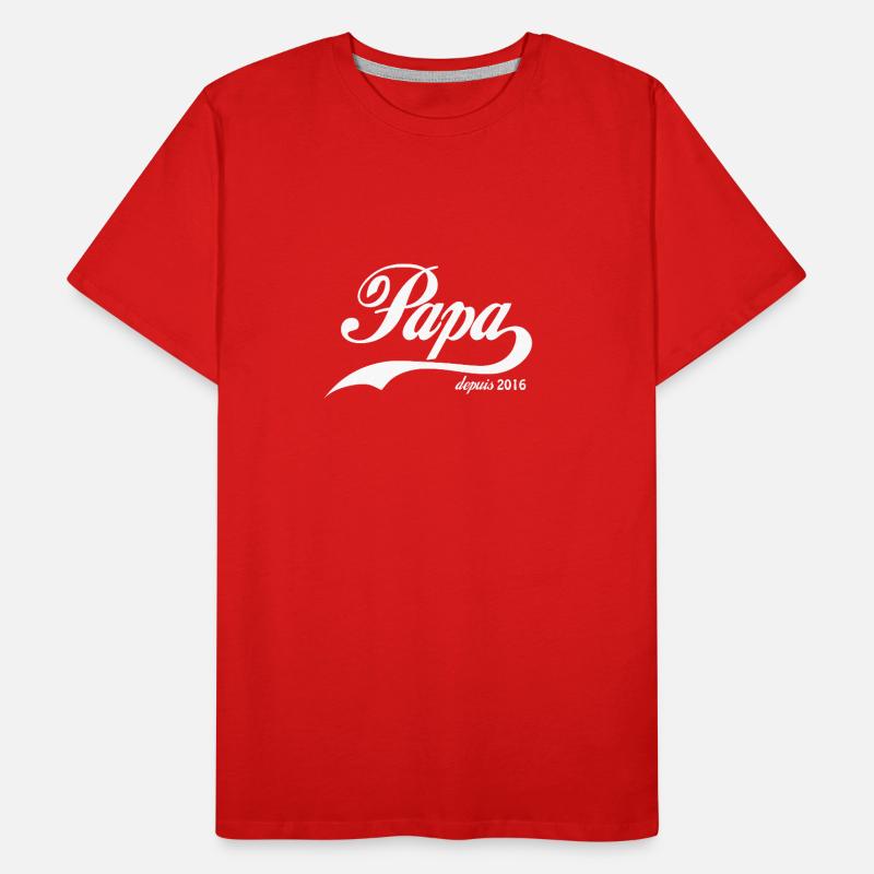 Dad since 2016! Men's Premium Organic T-Shirt