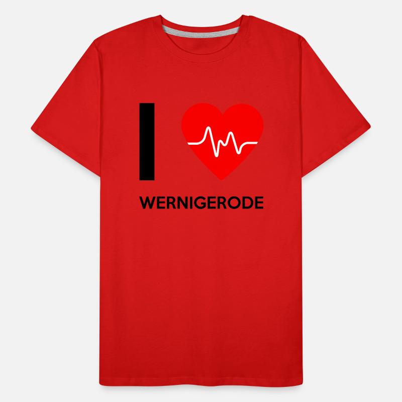 J'aime Wernigerode - I Love Wernigerode T-shirt bio Premium Homme