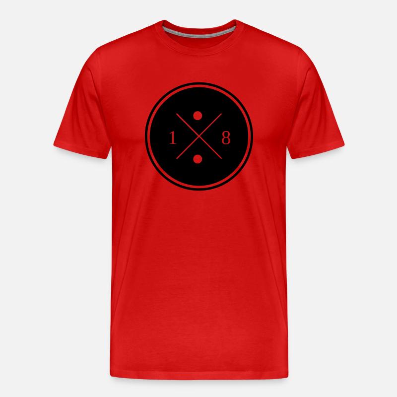 18 - Männer Premium Bio T-Shirt - Rot