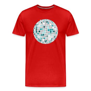 Diskokugel - Männer Premium Bio T-Shirt - Rot - Vorne - Damien (186cm)