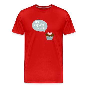Cupcake - Männer Premium Bio T-Shirt - Rot - Vorne - Damien (186cm)