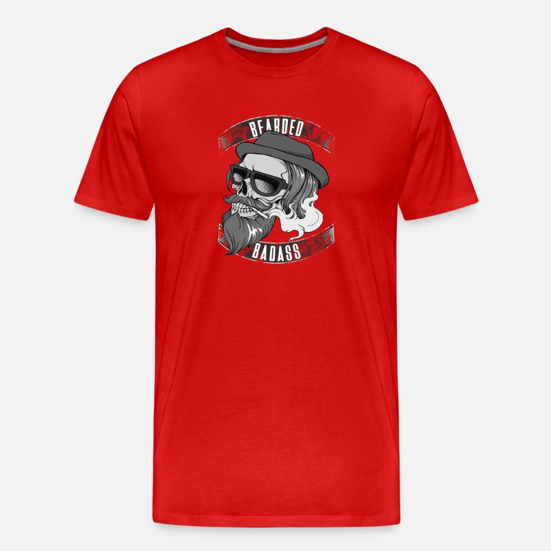 BBAwTransparentBack - Männer Premium Bio T-Shirt - Rot