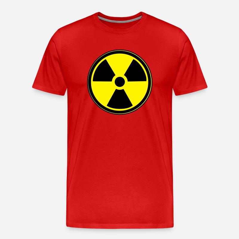 radiation_nuclear - Männer Premium Bio T-Shirt - Rot
