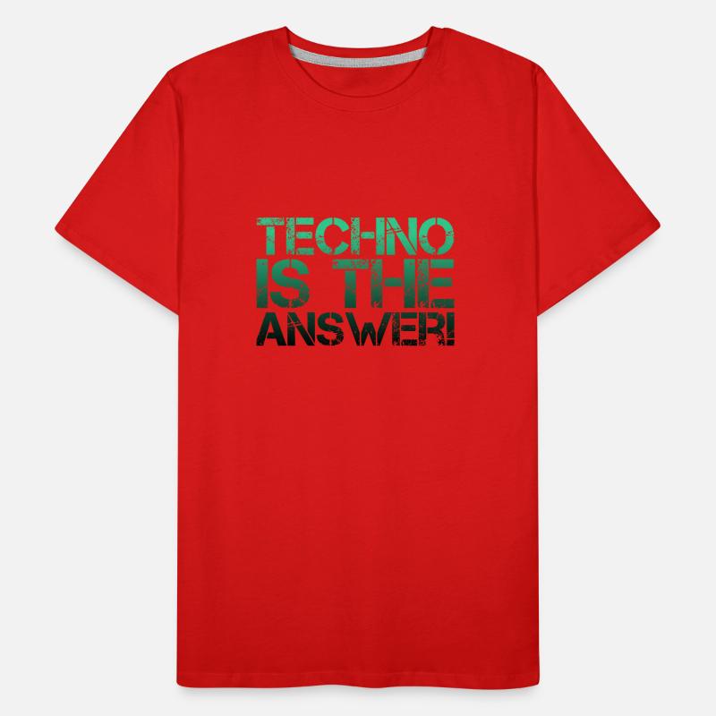 TECHNO T-shirt bio Premium Homme