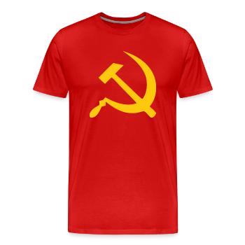 Communisme - T-shirt bio Premium Homme - rouge - Devant - Damien (186cm)