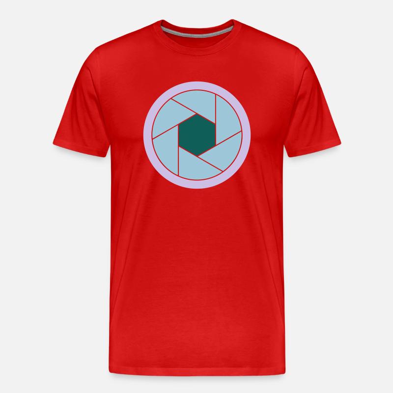 Blende - Männer Premium Bio T-Shirt - Rot