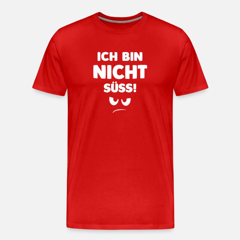 süss - Männer Premium Bio T-Shirt - Rot