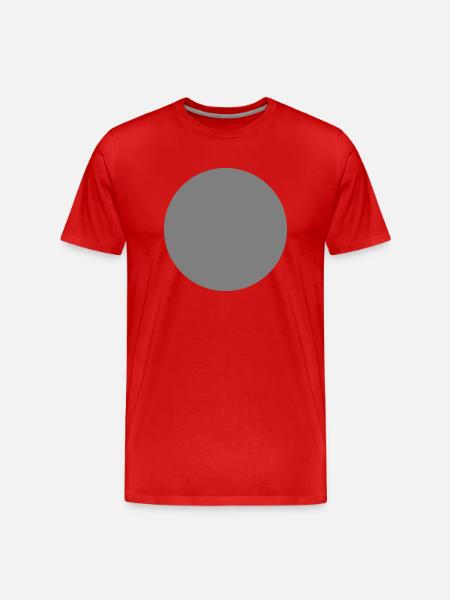 Circle gray - Men's Premium Organic T-Shirt - red
