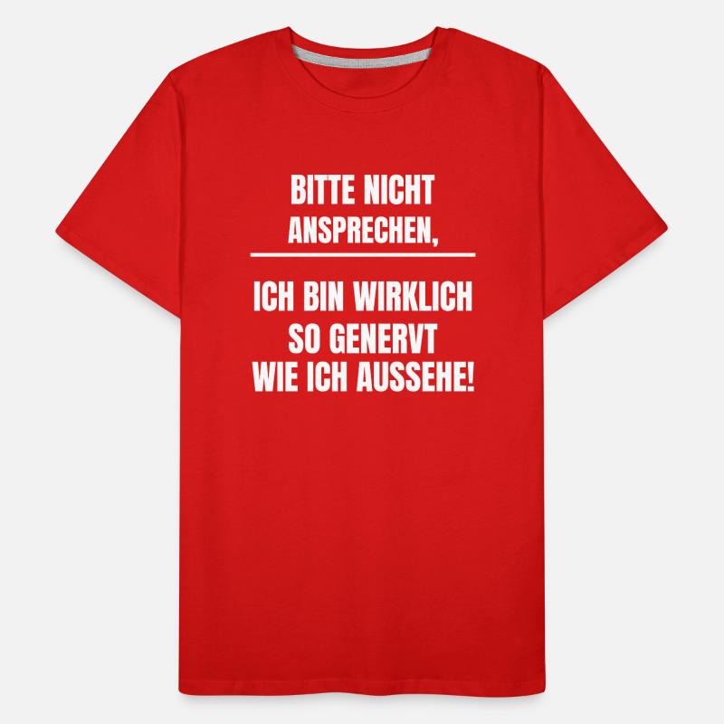 Bitte nicht ansprechen Männer Premium Bio T-Shirt