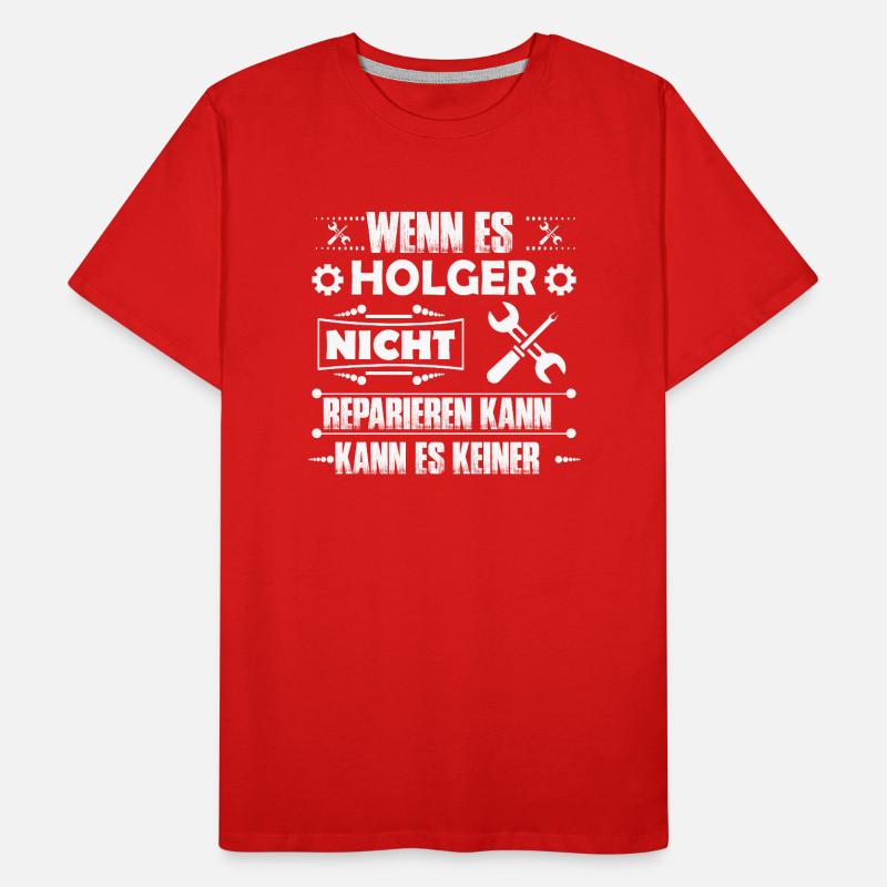 Holger - Handwerker Tshirt Männer Premium Bio T-Shirt