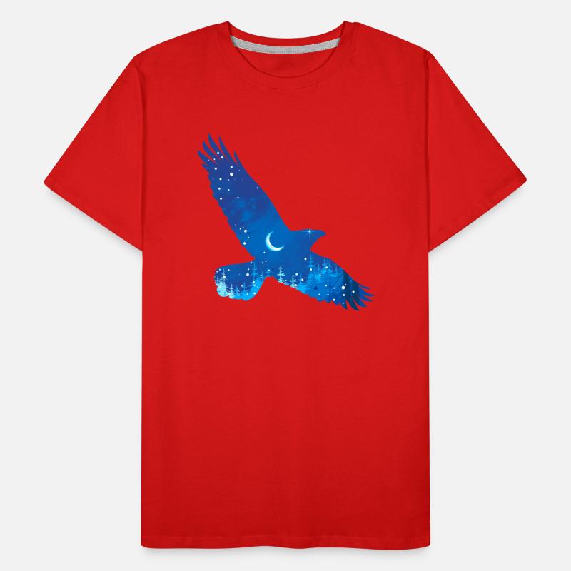 Sternenhimmel Vogel Männer Premium Bio T-Shirt
