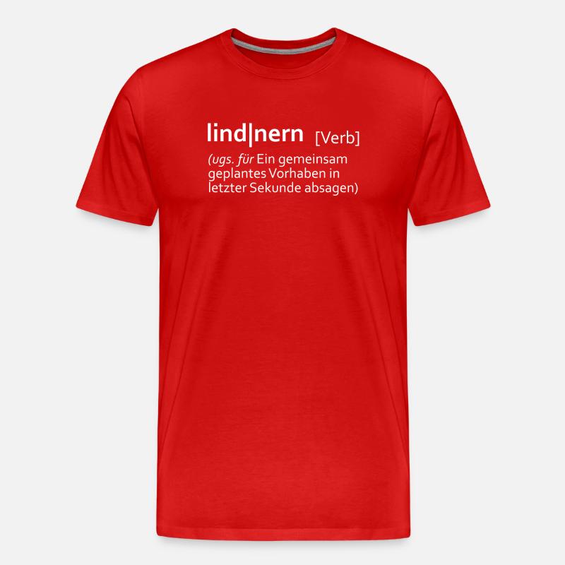 lindnern - Männer Premium Bio T-Shirt - Rot