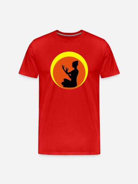 Joga - Männer Premium Bio T-Shirt - Rot