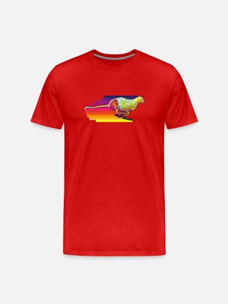 Gepart in action - Men's Premium Organic T-Shirt - red