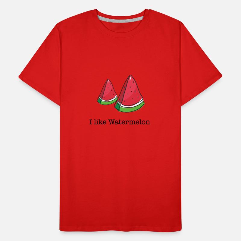 J'aime pastèques pastèque cadeau T-shirt bio Premium Homme