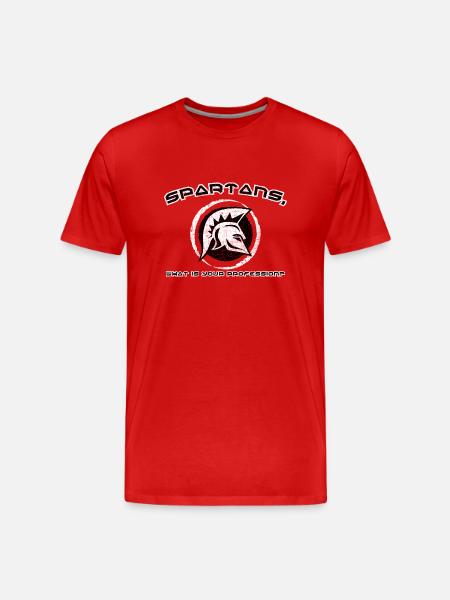 Spartans - Männer Premium Bio T-Shirt - Rot