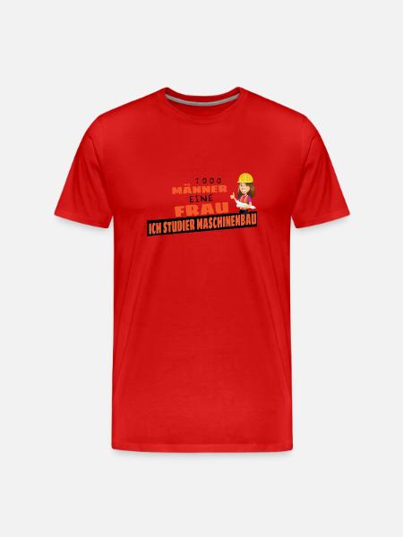 Student Studieren Studium Prokrastination Geschenk - Männer Premium Bio T-Shirt - Rot